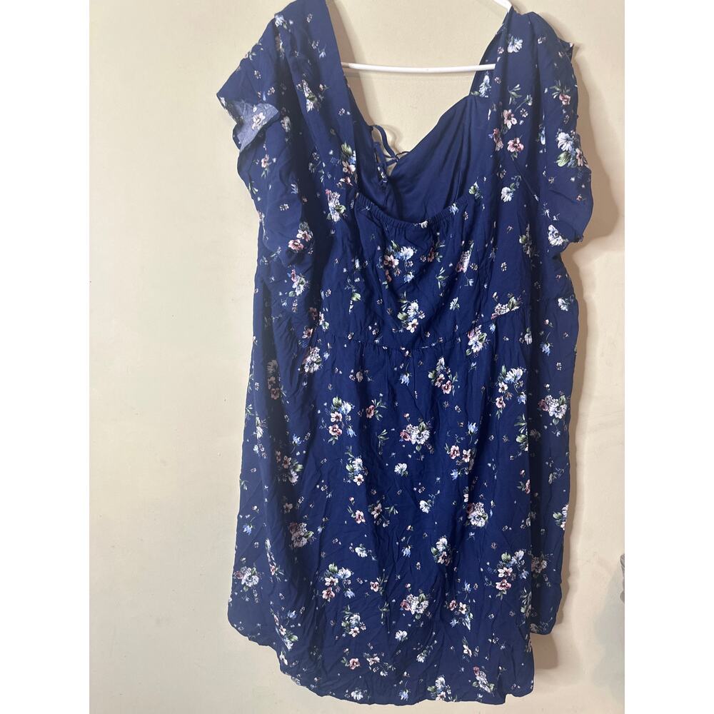 Torrid Babydoll Challis Lace Up Hi Low Top 5X c - Picture 3 of 5